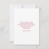 ピンクフラミンゴサンタハットキャンディーキャンディーキャンアンドホリー サンキューカード (裏面)