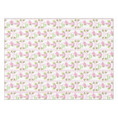 ピンクフラミンゴサンタハットキャンディーキャンディーキャンアンドホリー テーブルクロス (正面(横))