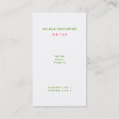 ピンクフラミンゴサンタハットキャンディーキャンディーキャンアンドホリー 名刺 (裏面)