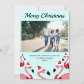 ピンクフラミンゴサンタフォトクリスマス (正面)