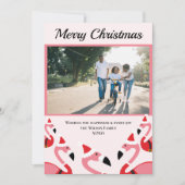 ピンクフラミンゴサンタフォトクリスマス (正面)