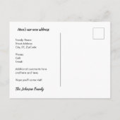 ピンクフラミンゴシック芸術的サークル新しいアドレス 案内ポストカード (裏面)