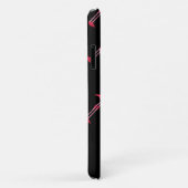 ピンクフラミンゴスオンブラックパーソナライズされた Case-Mate iPhoneケース (裏面/右)