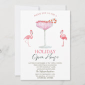 ピンクフラミンゴスカクテルホリデーオープンハウス 招待状 (正面)