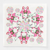 ピンクフラミンゴスハッピーニューイヤーパーティーグッズ (正面)