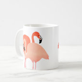 ピンクフラミンゴスビーチ結婚式 コーヒーマグカップ (正面左)