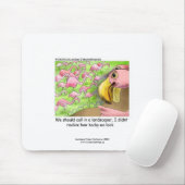 ピンクフラミンゴスマおもしろいスパッド マウスパッド (マウス)