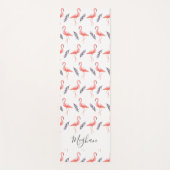 ピンクフラミンゴスヨガ&フィットネスカスタム ヨガマット (正面)