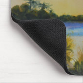 ピンクフラミンゴス熱帯島 マウスパッド (コーナー)