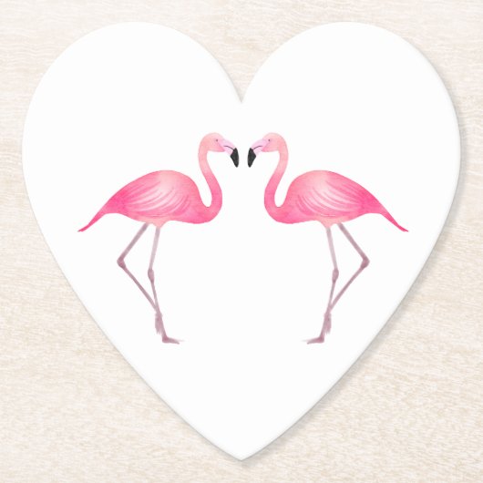 ピンクフラミンゴス結婚トロピカルズ、パーティー、ルアウ（ハワイ式宴会）ビーチ ペーパーコースター (正面)