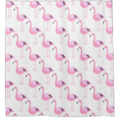 ピンクフラミンゴス2 シャワーカーテン (正面)