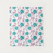 ピンクフラミンゴス タペストリー (正面)