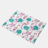 ピンクフラミンゴス ドアマット (アングル)