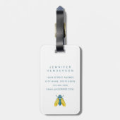 ピンクフラミンゴズラゲッジタグ ラゲッジタグ (裏面縦)