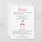 ピンクフラミンゴズ結婚詳細トロピカルサマールアウ（ハワイ式宴会） 招待状 (正面)