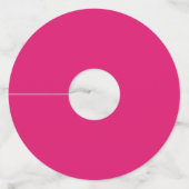 ピンクフラミンゴトロピカルアイランドパームツリーパイナップル ワイングラスタグ (裏面)