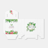 ピンクフラミンゴトロピカルウォータールアウ（ハワイ式宴会）卒業 フェイバーボックス (折り畳みなし)