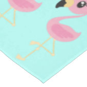 ピンクフラミンゴトロピカルキュートファースト誕生日 テーブルクロス (アングル)