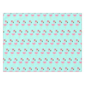 ピンクフラミンゴトロピカルキュートファースト誕生日 テーブルクロス (正面(横))