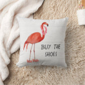 ピンクフラミンゴハイヒール クッション (ブランケット)