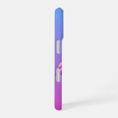 ピンクフラミンゴハートiPhoneケース iPhone 16ケース (右側面)