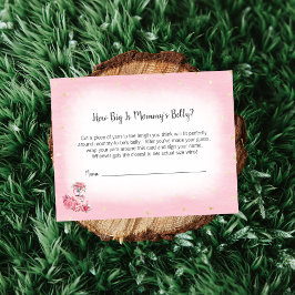 ピンクフラミンゴバレリーナママのベリーサイズゲーム エンクロージャーカード