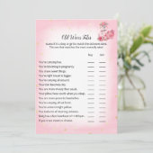 ピンクフラミンゴバレリーナ旧妻の物語シャワーゲーム 招待状 (スタンド正面)