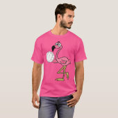 ピンクフラミンゴバレーボール Tシャツ (正面フル)