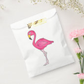 ピンクフラミンゴバードトロピカルビーチ誕生日パーティー フェイバーバッグ (封をした状態)