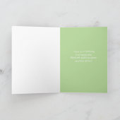 ピンクフラミンゴバードハッピーバースデー カード (内部)