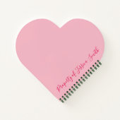 ピンクフラミンゴパイナップルパームツリートロピカルアイランド ノートブック (裏面)