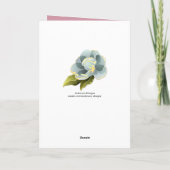 ピンクフラミンゴパステルアート誕生日 カード (裏面)