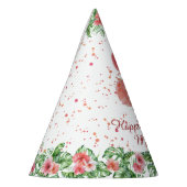 ピンクフラミンゴパーティーハット パーティーハット (左)