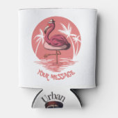 ピンクフラミンゴパーティー 缶クーラー (正面)