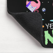 ピンクフラミンゴビンゴおもしろいギフトアート マウスパッド (コーナー)