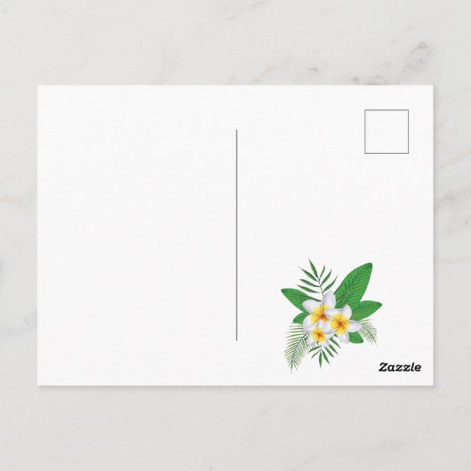 ピンクフラミンゴビーチ卒業ありがとう ポストカード (裏面)