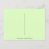 ピンクフラミンゴビーファブ感動的ことわざ ポストカード (裏面)