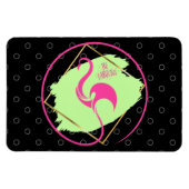 ピンクフラミンゴビーファブ感動的ことわざ マグネット (横)