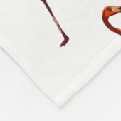 ピンクフラミンゴフリースブランケット、小 フリースブランケット (角)