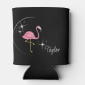 ピンクフラミンゴブラッククーラーボックス 缶クーラー (裏面)