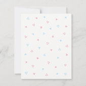 ピンクフラミンゴプールフロートサマーバースデーパーティー 招待状 (裏面)