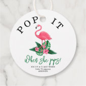 ピンクフラミンゴポップ・アートの – それ!彼女がポップ! フェイバータグ (裏面)