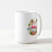 ピンクフラミンゴマグカップ コーヒーマグカップ (正面右)