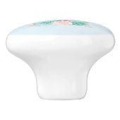 ピンクフラミンゴママ&パームツリーズベビー セラミックノブ (側面)