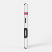 ピンクフラミンゴモノグラム iPhoneケース (右側面)