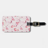 ピンクフラミンゴラゲッジタグ ラゲッジタグ (正面横)