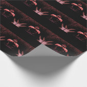 ピンクフラミンゴラブ – Valentine Be ラッピングペーパー (角)