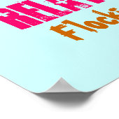 ピンクフラミンゴリンゴ ポスター (角)