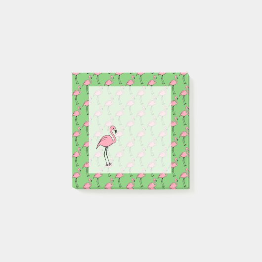 ピンクフラミンゴ付箋ギフト ポストイット (正面)