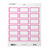 ピンクフラミンゴ住所 シール (フルシート)